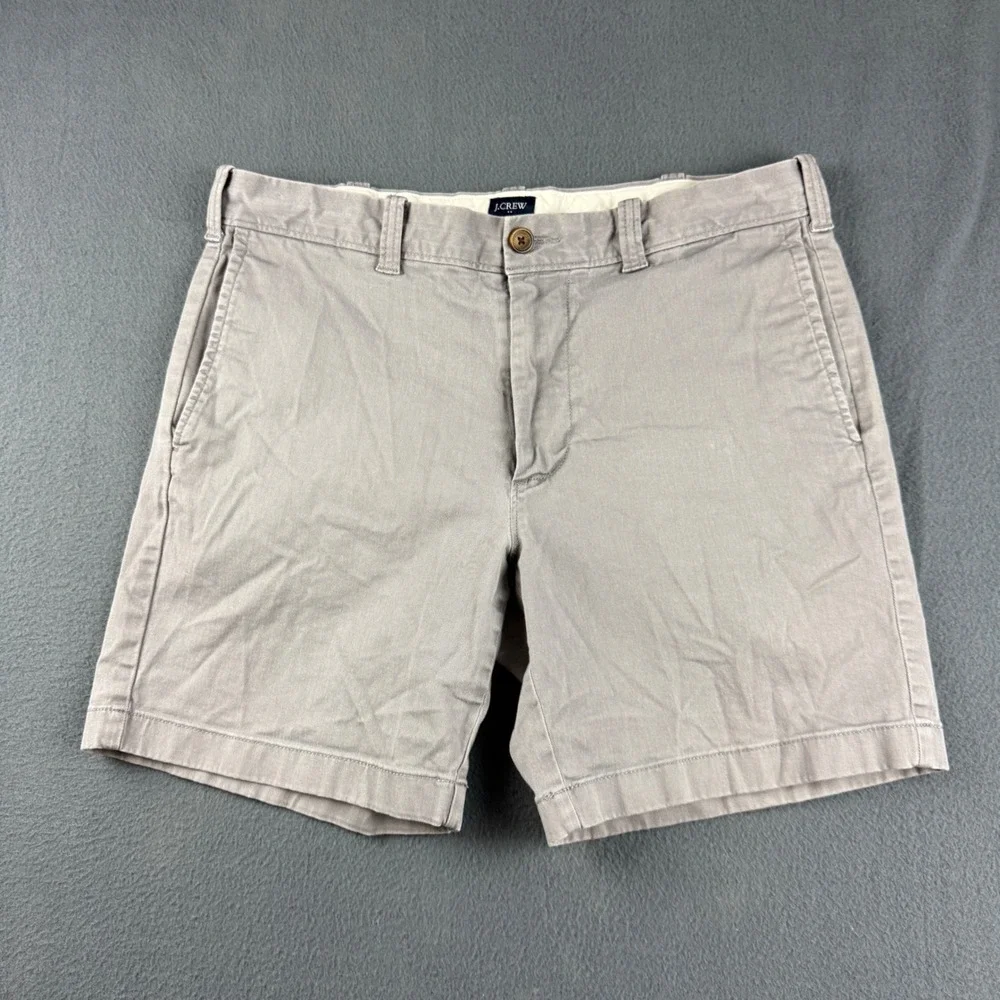 J.Crew Shorts Mens 33 Gray Chino Stretch Casual 7